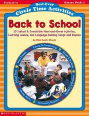 Cover of: Back to School (Best-Ever Circle Time Activities, Grades PreK-1)