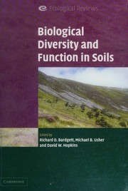 Cover of: Biological diversity and function in soils