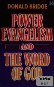 Cover of: Power evangelism and the Word of God