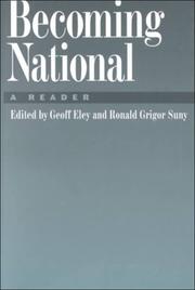 Cover of: Becoming National: A Reader