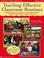 Cover of: Teaching Effective Classroom Routines