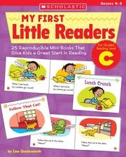 Cover of: My First Little Readers: Level C: 25 Reproducible Mini-Books That Give Kids a Great Start in Reading (My First Little Readers)