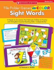 Cover of: File-Folder Games in Color: Sight Words by Immacula Rhodes