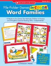 Cover of: File-Folder Games in Color: Word Families: 10 Ready-to-Go Games That Motivate Children to Practice and Strengthen Essential Reading Skills-Independently! (File-Folder Games in Color)