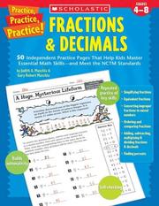 Cover of: Practice, Practice: Fractions Decimals (Practice Practice)