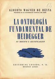 Cover of: La ontología fundamental de Heidegger: su motivo y significación