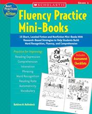 Cover of: Fluency Practice Mini-Books: Grade 1 by Kathleen M. Hollenbeck