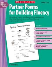 Cover of: Partner Poems for Building Fluency: 25 Original Poems With Research-Based Lessons That Help Students Improve Their Fluency and Comprehension (Best Practices in Action)