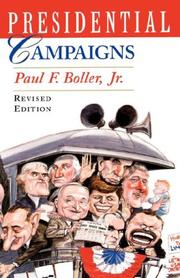 Cover of: Presidential campaigns