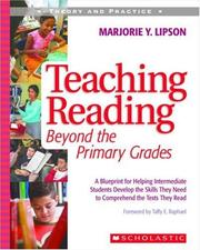 Cover of: Teaching Reading Beyond the Primary Grades by Marjorie Lipson