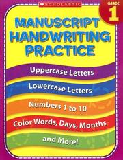 Cover of: 1st Grade Manuscript Handwriting Practice