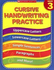 Cover of: 3rd Grade Cursive Handwriting Practice