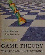 Cover of: Game Theory with Economic Applications