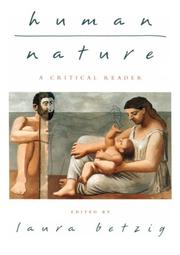 Cover of: Human nature by edited by Laura Betzig.