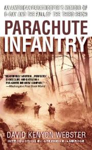 Cover of: Parachute Infantry by David Webster