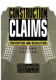 Cover of: Construction claims by Robert Rubin ... [et al.].