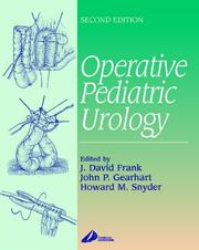 Cover of: Operative Pediatric Urology by 