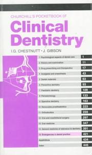 Cover of: Churchill's pocketbook of clinical dentistry by edited by I.G. Chestnutt, J. Gibson ; illustrated by Robert Britton.