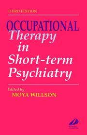 Cover of: Occupational therapy in short-term psychiatry