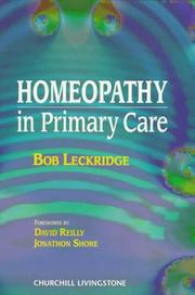 Cover of: Homeopathy in primary care