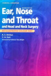 Cover of: Ear, nose, and throat, and head and neck surgery by R. S. Dhillon