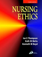 Cover of: Nursing ethics
