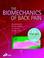 Cover of: The Biomechanics of Back Pain