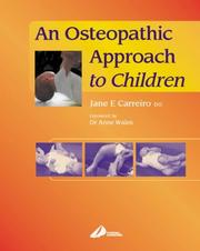 Cover of: An Osteopathic Approach to Children by Jane Elizabeth Carreiro