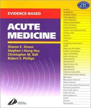 Cover of: Evidence-based acute medicine