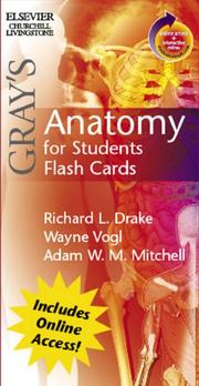 Cover of: Gray's Anatomy for students flash cards:with student consult Online Access by Richard Drake, Wayne Vogl