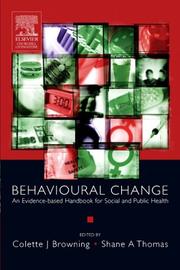 Cover of: Behavioural Change by Shane A. Thomas, Colette Browning