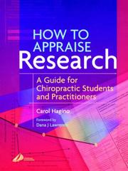 Cover of: How To Appraise Research by Carol Catherine Hagino