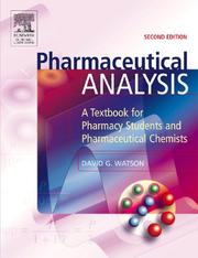 Cover of: Pharmaceutical Analysis by David Watson