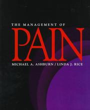 Cover of: The management of pain