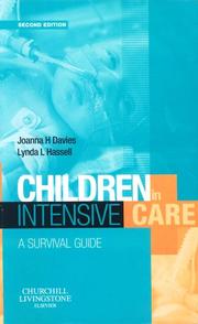 Cover of: Children in Intensive Care by Davies, Joanna H. Davies