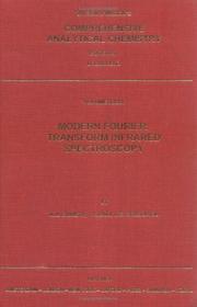 Cover of: Modern Fourier Transform Infrared Spectroscopy (Comprehensive Analytical Chemistry) by A.A. Christy, Y. Ozaki, V.G. Gregoriou