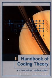 Cover of: Handbook of Coding Theory: Volume II