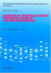 Cover of: Handbook of Molecular-Genetic Techniques for Brain and Behavior Research (Techniques in the Behavioral and Neural Sciences) by 