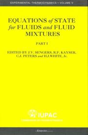 Cover of: Equations of State for Fluids and Fluid Mixtures (Experimental Thermodynamics)