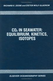 Cover of: CO<INF>2</INF> in Seawater: Equilibrium, Kinetics, Isotopes (Elsevier Oceanography Series)