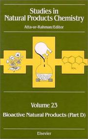 Cover of: Studies in Natural Product Chemistry  by Atta-Ur-Rahman