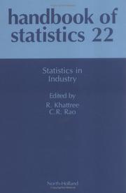 Cover of: Statistics in industry by edited by R. Khattree, C.R. Rao.