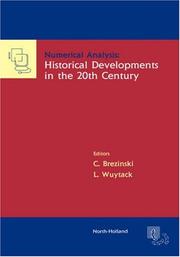 Cover of: Numerical Analysis: Historical Developments in the 20th Century