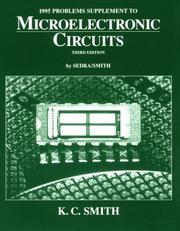 Cover of: 1995 Problems Supplement to Microelectronic Circuits by Kenneth C. Smith