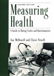 Cover of: Measuring health by Ian McDowell