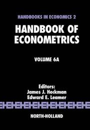 Cover of: Handbook of Econometrics, Volume 6A (Handbook of Econometrics)