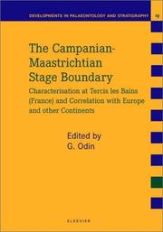 Cover of: The Campanian-Maastrichtian stage boundary by edited by Gilles S. Odin.