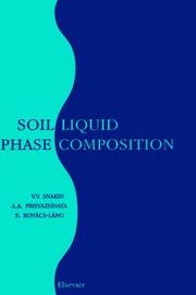 Soil liquid phase composition by V. V. Snakin