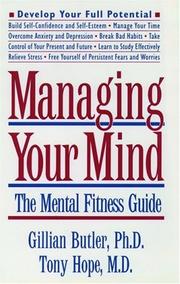 Managing Your Mind by Gillian Butler