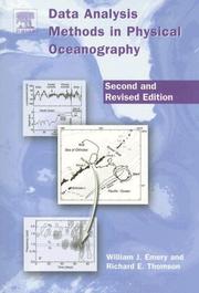 Data analysis methods in physical oceanography by William J. Emery